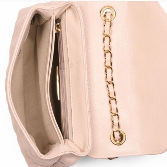 NWT VALENTINO BY MARIO LEATHER FLAP SHOULDER BAG WITH CHAIN STRAP - Picture 4 of 12